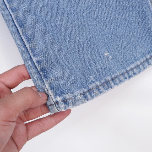 80s Wrangler Mens 33x31Bootcut Denim Jeans USA - Picture 12 of 12